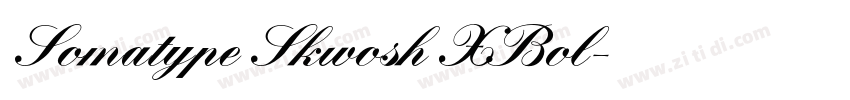 Somatype Skwosh XBol字体转换